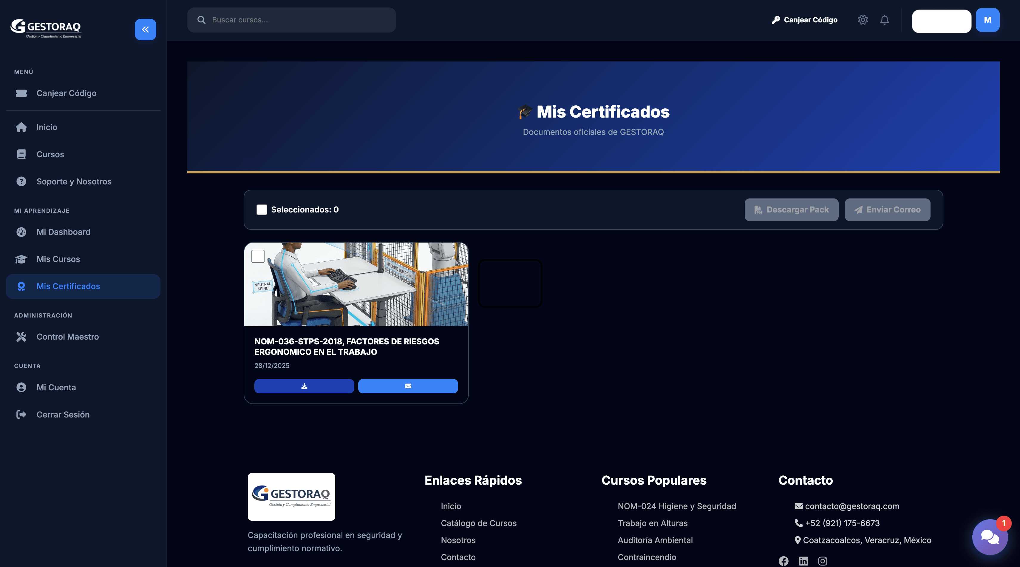GESTORAQ captura 3
